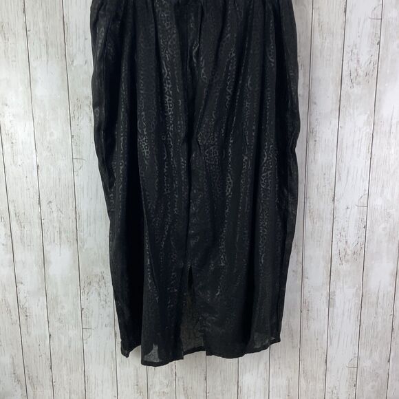 Rima One Size African Black & Gold 2 Piece Blouse & Skirt Set - Drawstring Waist - Picture 7 of 14